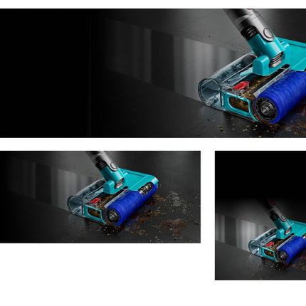 Dyson V15s Detect Submarine washing a spill off a hard floor