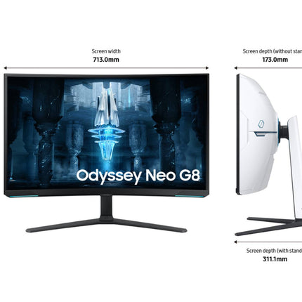 Samsung 32 inches G85NB Odyssey Neo G8 4K 240Hz Curved Gaming Monitor