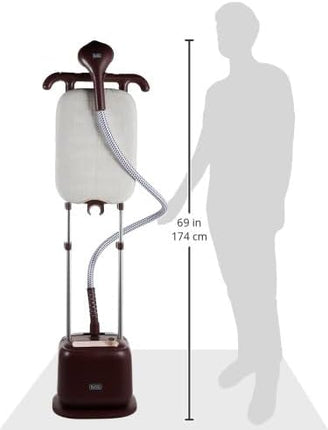 BLACK+DECKER Double Pole Garment Steamer 2400W 2L Tank 10 Steam GSTD2450-B5