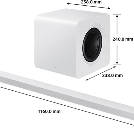 Samsung S-Series HW-S811D 3.1.2ch Dolby Atmos Ultra-Slim Soundbar
