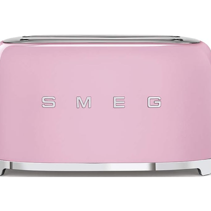 Smeg TSF02PKUK 4-Slice Retro Toaster - Pink, 1500W