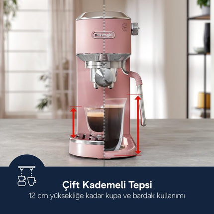De'Longhi Dedica Duo Espresso Machine EC890.PK - Pink