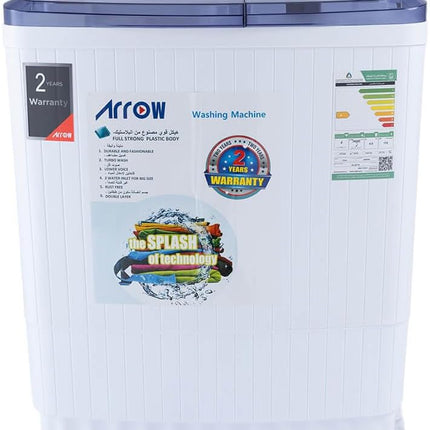 Arrow RO 06TTB 4.5kg Semi Automatic Twin Tub Washing Machine White