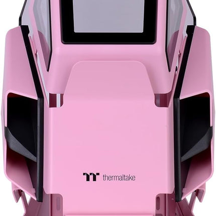 Thermaltake AH T200 Pink Micro ATX Tempered Glass Gaming PC Case