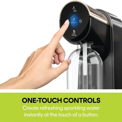 Nutricook FIZZI NC-FSM100 Sparkling Water Maker - 3 Fizz Levels, One-Touch