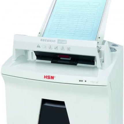 HSM SECURIO AF300 Automatic Paper Shredder 300 Sheet Auto Feed Cross Cut 35L