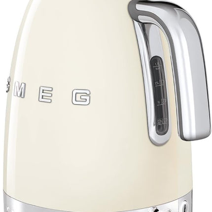 Smeg KLF04CRUK 50's Style Variable Temperature Kettle, 1.7L, Cream