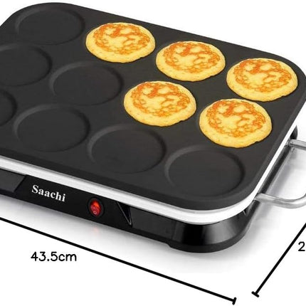 Saachi 12Pcs Mini Crepe &amp; Pancake Maker NL-CM-1860