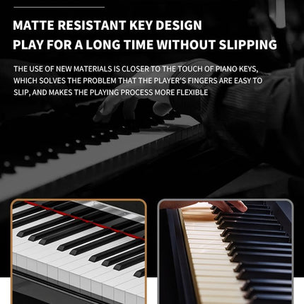 Megarya M803 Digital Piano 88 Weighted Keys Glossy White with French DREAM Sound Source