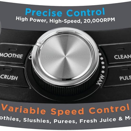 Black+Decker High-Speed Blender 1200W - 1.85L Jar with Travel Cup