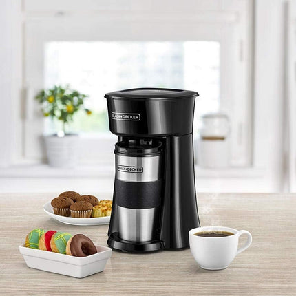 Black+Decker DCT10-B5 Compact Coffee Maker 650W 360ml Travel Mug