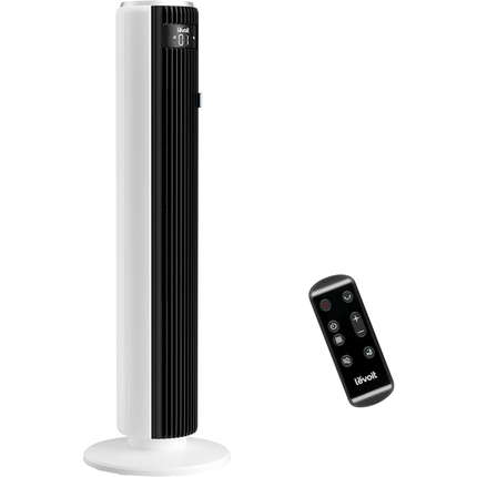 Levoit Classic 36-Inch Tower Fan with Remote Control - Silent DC Motor, 12 Speeds