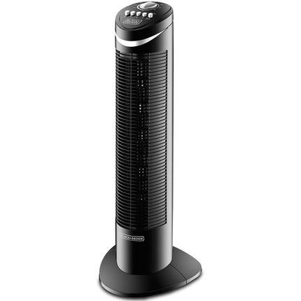 Black+Decker TF50-B5 50W Tower Fan - 3 Speed, 65° Oscillation