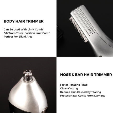 NIKAI NK-2218 5-in-1 Face, Hair and Body Grooming Kit