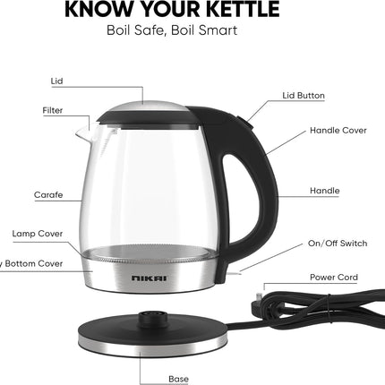 Nikai Electric Glass Kettle NK303G