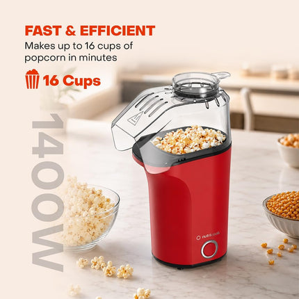 Nutricook Popcorn Maker 16-Cup Oil Free Hot Air Popper PM150