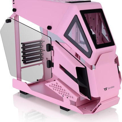 Thermaltake AH T200 Pink Micro ATX Tempered Glass Gaming PC Case