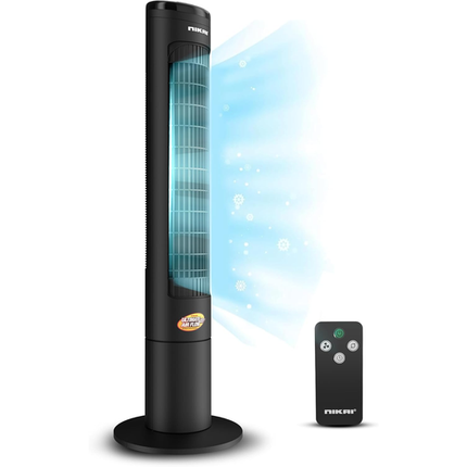Nikai NTOF4001RL 40" Tower Fan, LED Touch Panel, 80° Oscillation, Remote Control