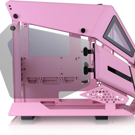 Thermaltake AH T200 Pink Micro ATX Tempered Glass Gaming PC Case