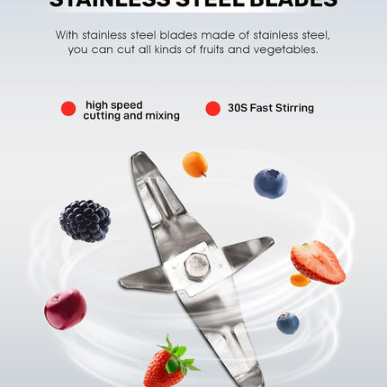 Geepas GSB44067 3-in-1 Mixer Grinder 750W - Stainless Steel Jars, 3 Speed