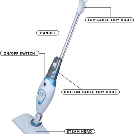 Black+Decker FSMH13E5-B5 5-in-1 Steam Mop - 1300W