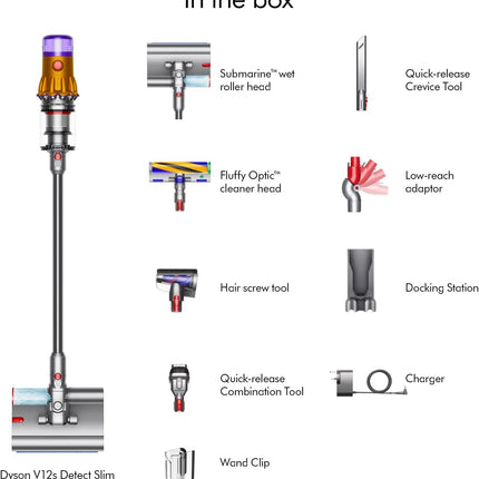 Dyson V12s Detect Slim Submarine Complete - Wet & Dry Cordless Vacuum