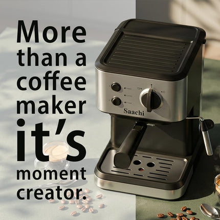 Saachi Coffee Maker NL-COF-7068-BK With 20 Bar High Pressure Pump
