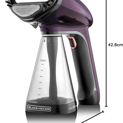 BLACK+DECKER Handheld Garment Steamer 1500W Steam HST1500-B5