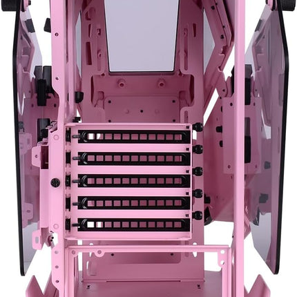Thermaltake AH T200 Pink Micro ATX Tempered Glass Gaming PC Case