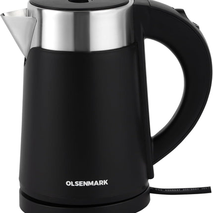 Olsenmark OMK7028 Double Layer Electric Kettle, 1.0L, 800W