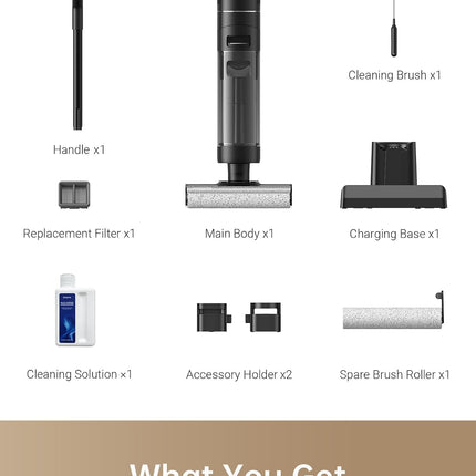 Dreame H12 Pro Wet-Dry Vacuum Cordless Vacuum and Mop for Hard Floors, 16,000 Pa suction