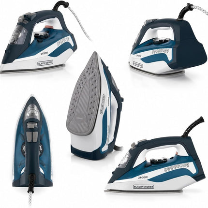 BLACK+DECKER Steam Iron, 2400W Power, 380ml Water Tank X2150-B5