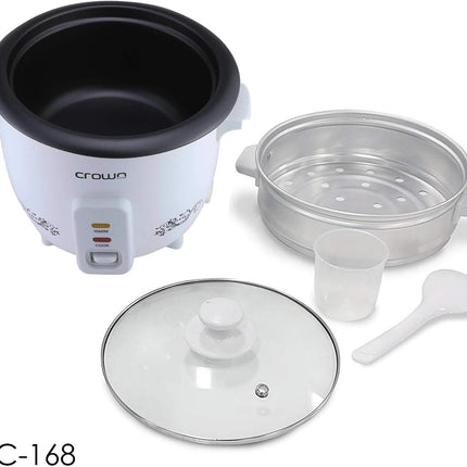 Crownline Rice Cooker with Steamer RC-168