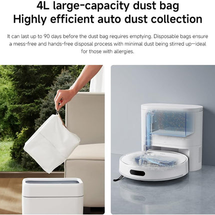 Xiaomi Robot Vacuum H40 – 10,000Pa Suction, Auto-Empty, LDS Navigation