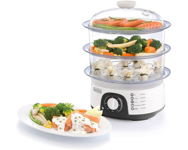 BLACK+DECKER 3-Tier Food Steamer HS6000-B5