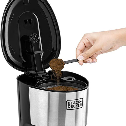 Black+Decker DCM750S-B5 10-Cup Coffee Maker - 750W with Glass Carafe