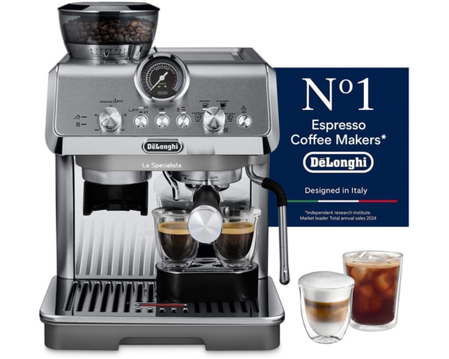 De'Longhi La Specialista Opera Espresso Machine – Cold Brew, Built-in Grinder, Smart Tamping – EC9555.M