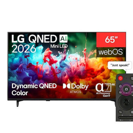 LG 65QNED72B6T 65 inch QNED Mini LED TV front view