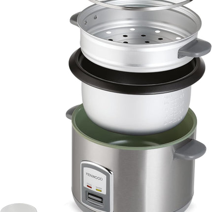 Kenwood RCM19 Rice Cooker & Steamer 1.9L, Non-Stick Pot, Stainless Steel