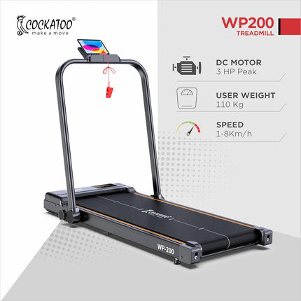 Cockatoo WP200 3HP Motorized Treadmill Walking Pad 12km/h Foldable