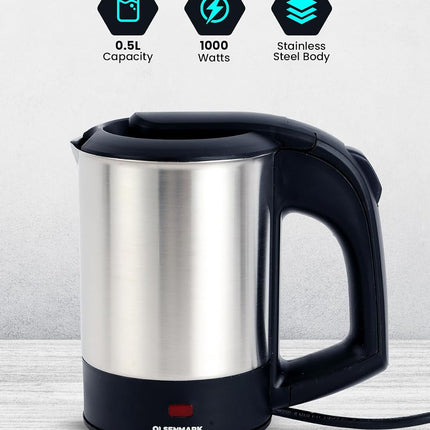 Olsenmark Electric Stainless Steel Travel Kettle OMK2048NM