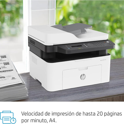 HP Laser MFP 137fnw Multifunction Monochrome Laser Printer WiFi Print Scan Copy Fax 4ZB84A