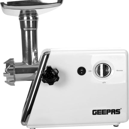 Geepas GMG746 1200W Meat Grinder - Stainless Steel Blade, Reverse Function