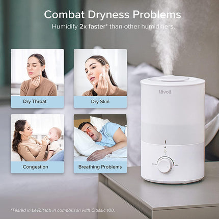 Levoit LUH-291 Ultrasonic Cool Mist Humidifier with Essential Oil Diffuser