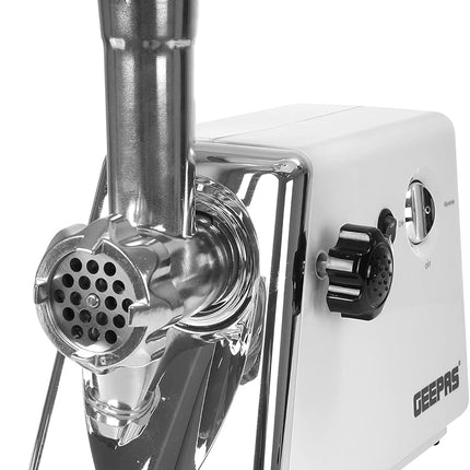 Geepas GMG746 1200W Meat Grinder - Stainless Steel Blade, Reverse Function