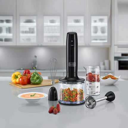 BLACK+DECKER 3-in-1 Hand Blender with Chopper HB600-B5
