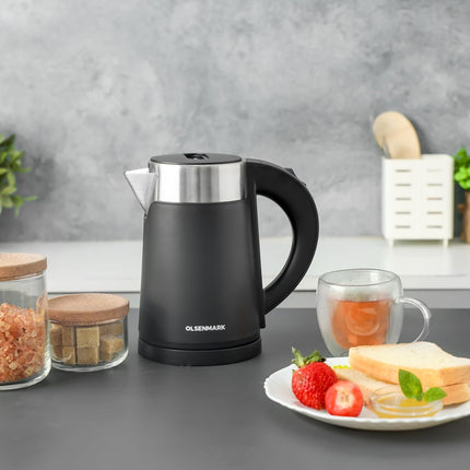 Olsenmark OMK7028 Double Layer Electric Kettle, 1.0L, 800W