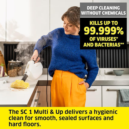 Karcher SC 1 Multi & Up Handheld Steam Cleaner Floor Kit