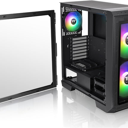 Thermaltake View 300 MX TG ARGB E ATX Mid Tower Gaming PC Case Black CA 1P6 00M1WN 00
