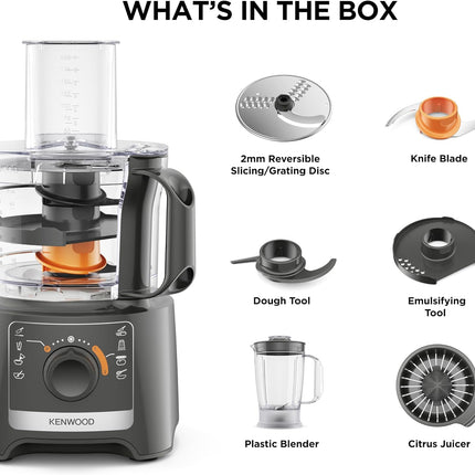 Kenwood MultiPro Compact Food Processor & Blender FDP31.270GY